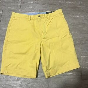 Polo Ralph Lauren Yellow Chino Shorts Slim Stretch - Size 33